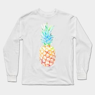 Pineapple in Rainbow Long Sleeve T-Shirt